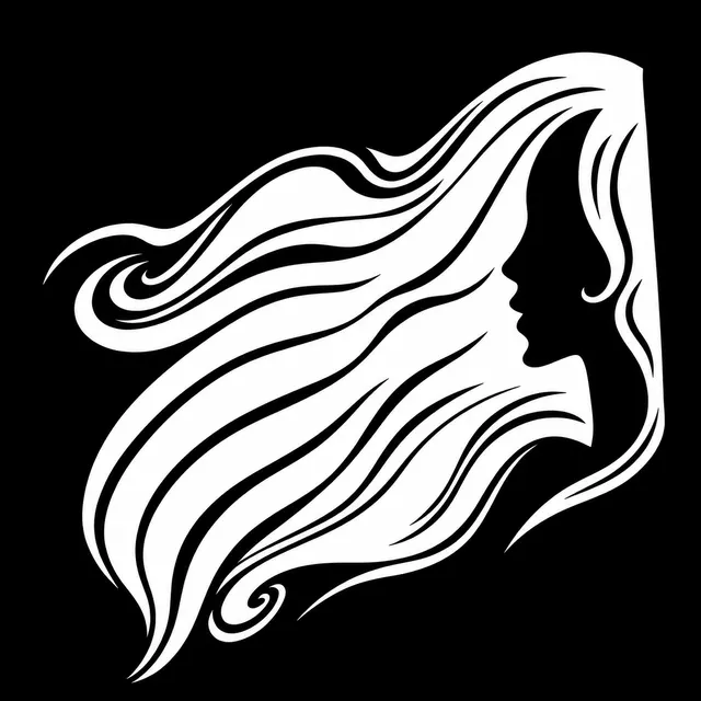Vanity Hair — woman with flowing hair
